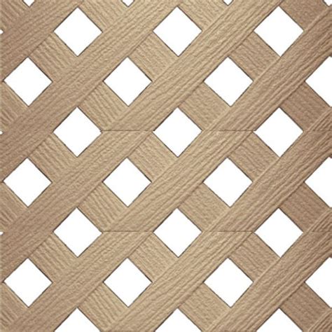 lowe's plastic lattice brown.